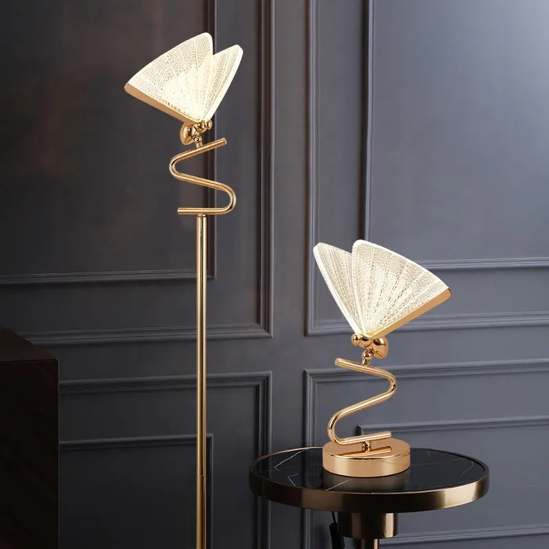 Nordic Modern Simple Butterfly Table Lamp Study Room Bedroom Nightstand Lamp warm Girl Butterfly Desk Lamp Small Night Light