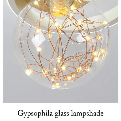 Modern Ceiling Lamp Gypsophila Metal+Glass Aisle Porch Corridor Balcony Living Room Bedroom Indoor Lighting Home Decor