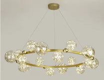 Nordic living room chandelier simple modern gypsophila bedroom bubble light magic bean string restaurant light