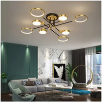 Modern LED Chandelier For Living Room Bedroom Pendant Lights Gold / black Frame Aluminum Lighting Indoor Fixture Light Lustres