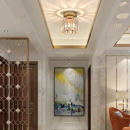 Nordic Luxury Crystal Modern Simple Creative Downlight  Foyer Entrance Aisle Corridor ceiling Lights