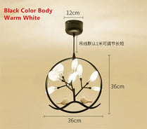 Nordic Design Tree Branch Chandelier Bird Cage Lamp Fixture Indoor Home Kitchen Dining Room Restaurant LED Bedroom Iron