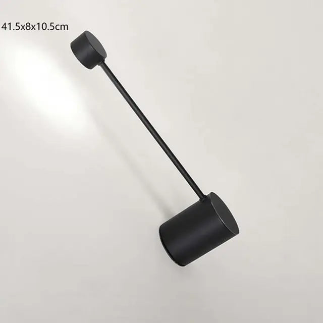 Nordic led wall light fixture modern simple black wrought iron bedroom bedside reading lamp living room Aisle staircase sconces