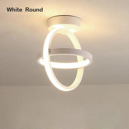 Nordic LED Aisle Light Round Square Ceiling Lamp Cloakroom Corridor Balcony Foyer Ceiling Lights Decoration Home Luminaire