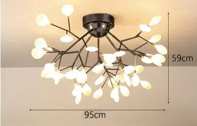 Nordic style living room lamp bedroom firefly warm bedroom room light simple creative dining room lamp
