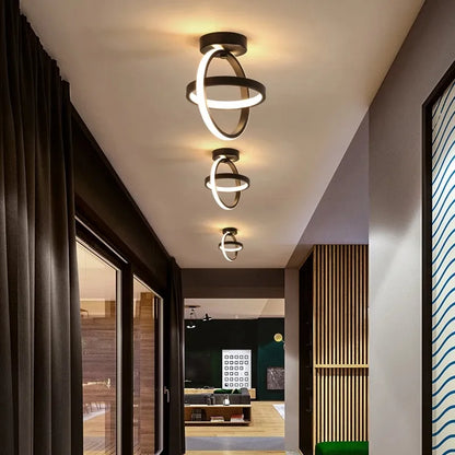 Nordic LED Aisle Light Round Square Ceiling Lamp Cloakroom Corridor Balcony Foyer Ceiling Lights Decoration Home Luminaire