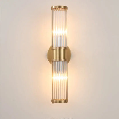 Modern glass Wall Lamp nordic stainless steel Bedroom bedside Led Wall Lights Fixtures living room aisle Corridor Wall Sconce