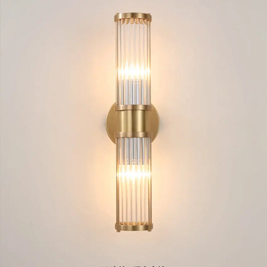 Modern glass Wall Lamp nordic stainless steel Bedroom bedside Led Wall Lights Fixtures living room aisle Corridor Wall Sconce