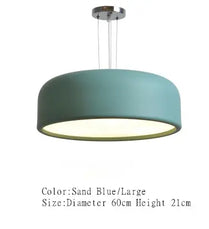 Scandinavian Pendant Lamp Hanging Dual-purpose Lamps Post-modern Minimalist Bedroom Dining Room Study Fashion LED Iron Acrylic