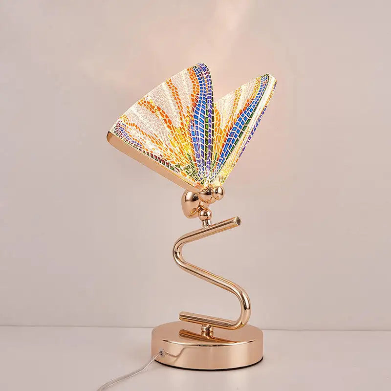 Nordic Modern Simple Butterfly Table Lamp Study Room Bedroom Nightstand Lamp warm Girl Butterfly Desk Lamp Small Night Light