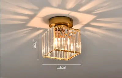 Nordic Luxury Crystal Modern Simple Creative Downlight  Foyer Entrance Aisle Corridor ceiling Lights
