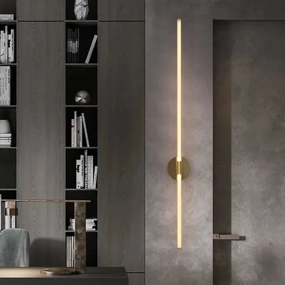 Nordic Gold LED Wall lamp bedroom bedside aisle living room lamps loft study rotating reading wall sconce lights for home