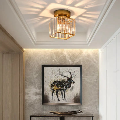 Nordic Luxury Crystal Modern Simple Creative Downlight  Foyer Entrance Aisle Corridor ceiling Lights