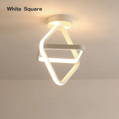 Nordic LED Aisle Light Round Square Ceiling Lamp Cloakroom Corridor Balcony Foyer Ceiling Lights Decoration Home Luminaire