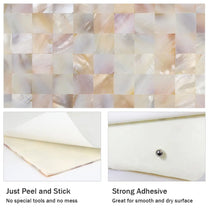 Vivid Tiles Factory Wholesale Best Sales Wall Tiles Peel And Stick Self Adhesive Mother Of Pearl Shell Wall Tiles