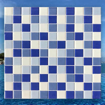 New Design Hot Sale Good Quality For The Luxurious Glazed Ceramic Glass Mosaic For Swimming Pool Tile 300x300