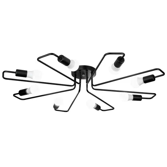 Vintage Ceiling Lights Kitchen Fixture For Dining Living Room Lamp Black White Retro Loft Iron Home Restaurant Decor Lighting