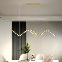 Modern Led Chandelier Lamp For Kitchen Dining Room Minimalist Design Home Decor Creative Restaurant Suspension Light Fixture