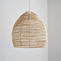 Modern Hand Woven Bamboo LED Pendant Vintage Living Room Lamp Dining Cafe Home Decor Industrial Lighting Fixtures