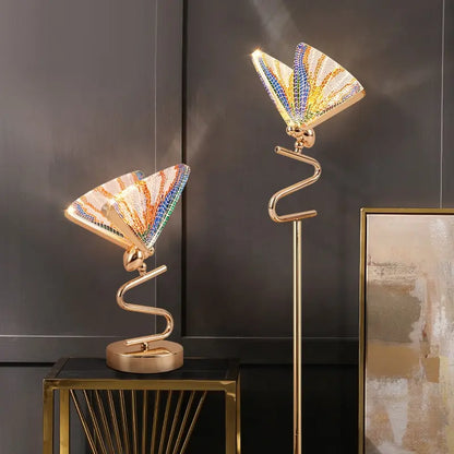Nordic Modern Simple Butterfly Table Lamp Study Room Bedroom Nightstand Lamp warm Girl Butterfly Desk Lamp Small Night Light