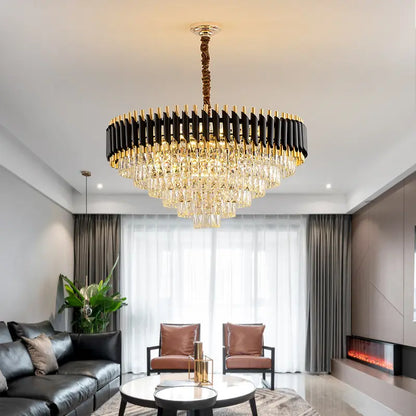 Modern Light Luxury Crystal Pendant Light For Hotel Villa Lobby Living Room Restaurant Chandelier High-end Design Pendant Lights