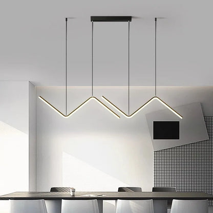 Modern Led Chandelier Lamp For Kitchen Dining Room Minimalist Design Home Decor Creative Restaurant Suspension Light Fixture