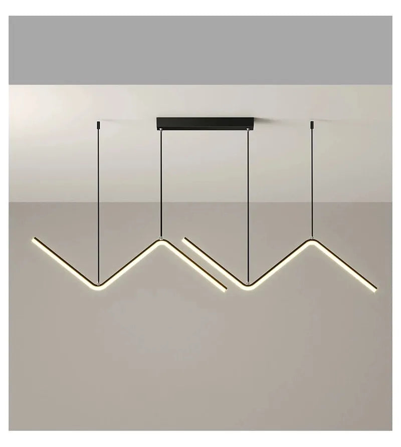 Modern Led Chandelier Lamp For Kitchen Dining Room Minimalist Design Home Decor Creative Restaurant Suspension Light Fixture