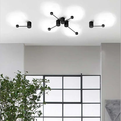 Nordic led wall light fixture modern simple black wrought iron bedroom bedside reading lamp living room Aisle staircase sconces