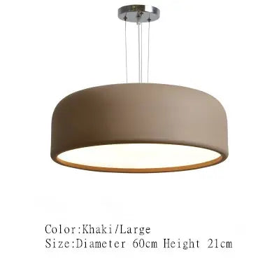 Scandinavian Pendant Lamp Hanging Dual-purpose Lamps Post-modern Minimalist Bedroom Dining Room Study Fashion LED Iron Acrylic