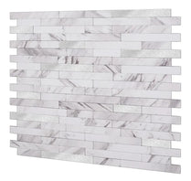 Strip Backsplash Mosaic Aluminum Peel And Stick Wall Tile for Kitchen Walls