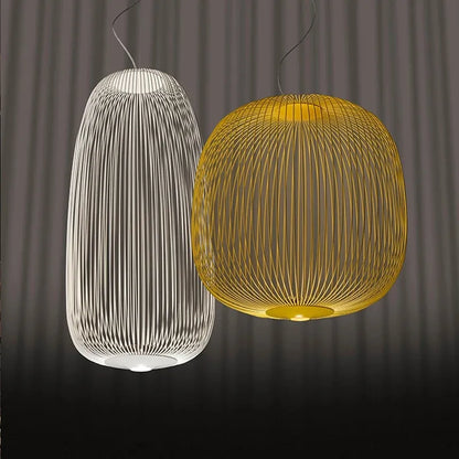 Modern Iron BirdCage Pendant Lights Metal Led Suspension light Fixture pendant lamp For Dinning Living Room Decor Hanging Lamp