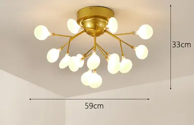 Nordic style living room lamp bedroom firefly warm bedroom room light simple creative dining room lamp