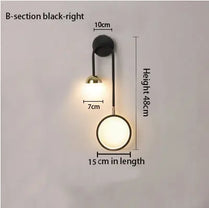 Modern Wall Lamp Retro Minimalist Background Light Stairwell Aisle Personalized Bedroom Bedside Nordic Creative Led Wall Lamps