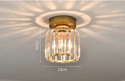 Nordic Luxury Crystal Modern Simple Creative Downlight  Foyer Entrance Aisle Corridor ceiling Lights