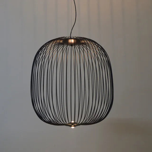 Modern Iron BirdCage Pendant Lights Metal Led Suspension light Fixture pendant lamp For Dinning Living Room Decor Hanging Lamp
