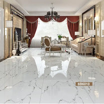 white marble tile