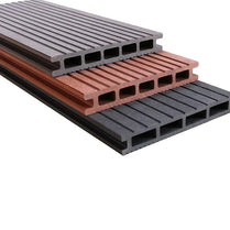 Hollow/solid Waterproof WPC Tiles outdoor decking composite decking for outdoor project