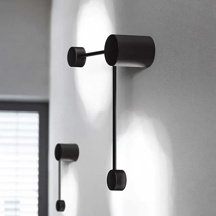 Nordic led wall light fixture modern simple black wrought iron bedroom bedside reading lamp living room Aisle staircase sconces