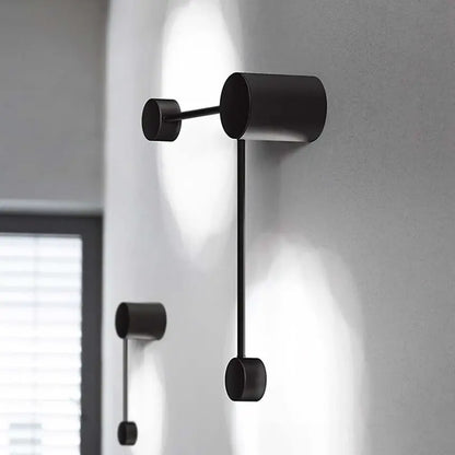 Nordic led wall light fixture modern simple black wrought iron bedroom bedside reading lamp living room Aisle staircase sconces