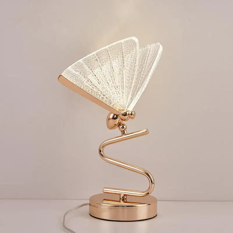 Nordic Modern Simple Butterfly Table Lamp Study Room Bedroom Nightstand Lamp warm Girl Butterfly Desk Lamp Small Night Light
