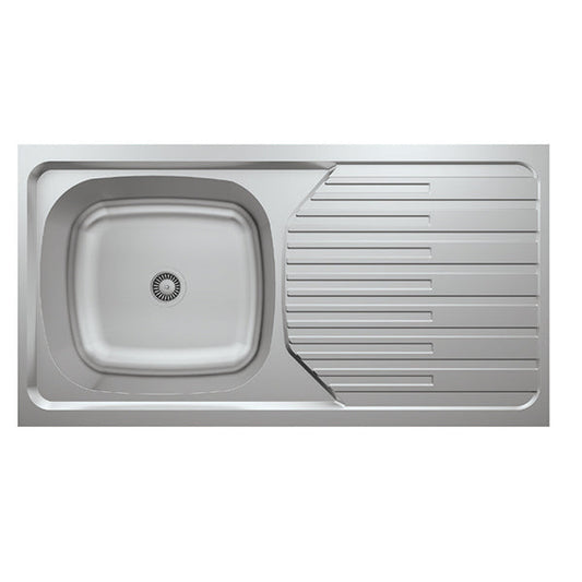 L006 LAY ON SERIES SINGLE BOWL KITCHEN SINK
