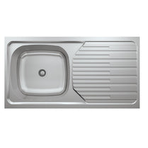 L006 LAY ON SERIES SINGLE BOWL KITCHEN SINK