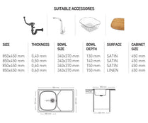 L006 LAY ON SERIES SINGLE BOWL KITCHEN SINK