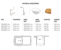 L011 LAY ON SERIES SINGLE BOWL KITCHEN SINK