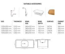 L016 LAY ON SERIES SINGLE BOWL KITCHEN SINK