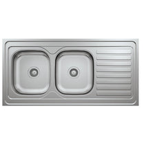 L019 LAY ON SERIES DOUBLE BOWLS KITCHEN SINK