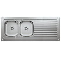 L023 LAY ON SERIES DOUBLE BOWLS KITCHEN SINK