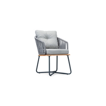 A gray upholstered slipper chair with a metal frame and a plush seat cushion, isolated on a white background –Mythra 635 Lounge Chair – Lightweight, Comfy & Stylish