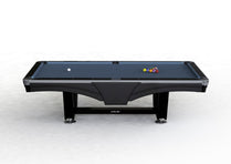 9ft Riley Ray Tournament American Pool Table – Black/Cadet Blue