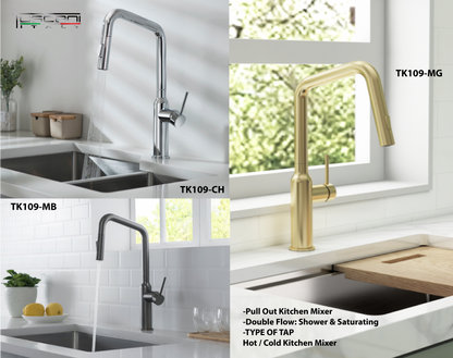 TK109PO - Kitania Series Pull Out Kitchen Mixer